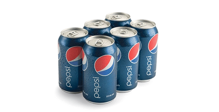 6-Pack of 12 Oz Cans of Pop