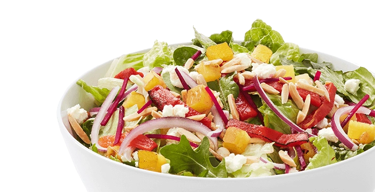 Pineapple, Beet & Goat Cheese Salad